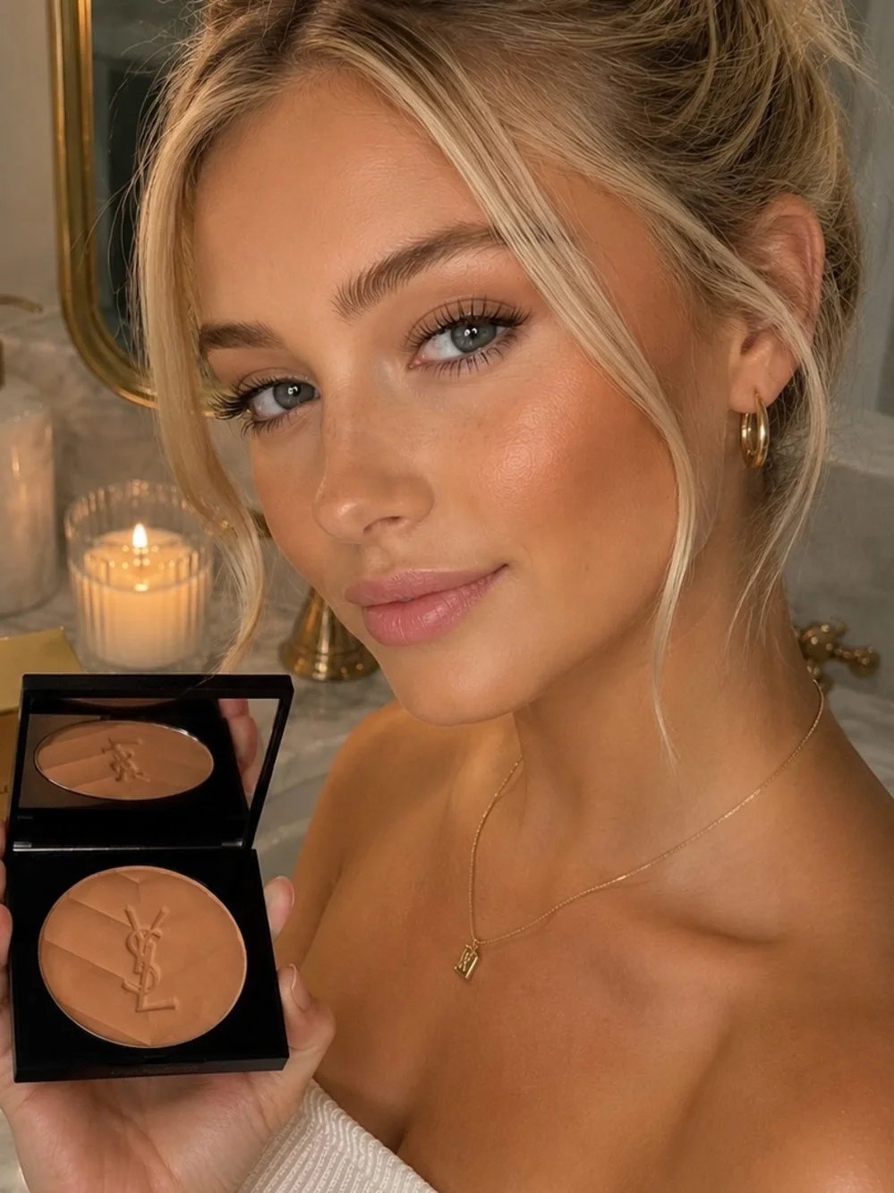 Yves Saint Laurent Pressed Bronzer Compact - all hours hyper bronzer 01